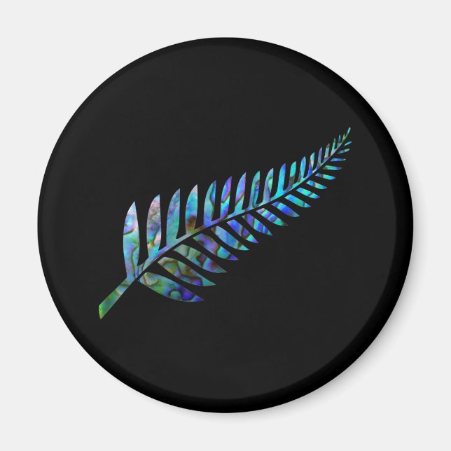 KIWI NEW ZEALAND FERN PAUA MAGNET (Vorne)