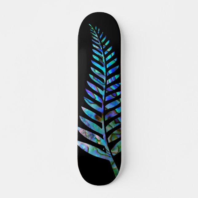 KIWI NEW ZEALAND FERN PAUA SKATEBOARD (Vorne)