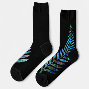 KIWI NEW ZEALAND FERN PAUA SOCKS SOCKEN