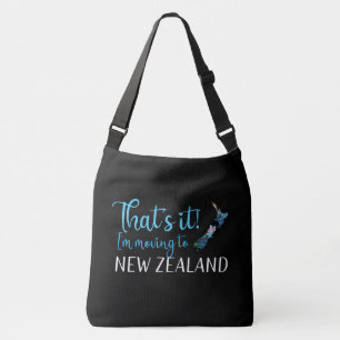 KIWI NEW ZEALAND PAUA CROSSBODY BAG TRAGETASCHEN MIT LANGEN TRÄGERN