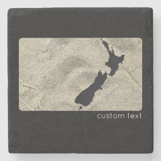 KIWI NEW ZEALAND SAND BEACH BLACK NZ KIWIANA STEINUNTERSETZER