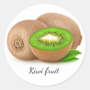 Kiwi-Obst Runder Aufkleber
