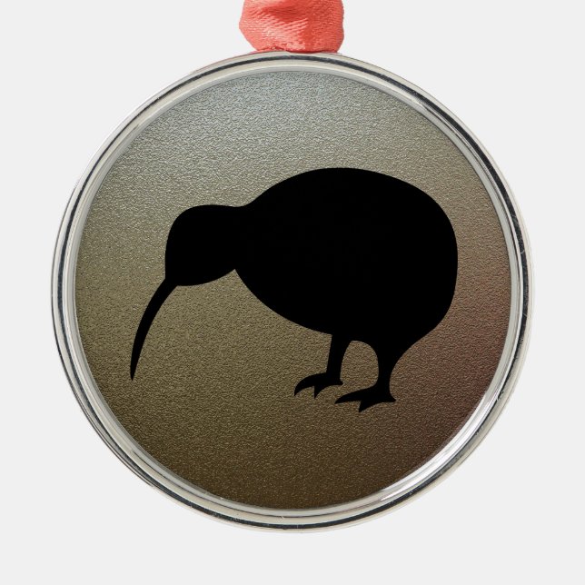 Kiwi Ornament Aus Metall (Vorne)