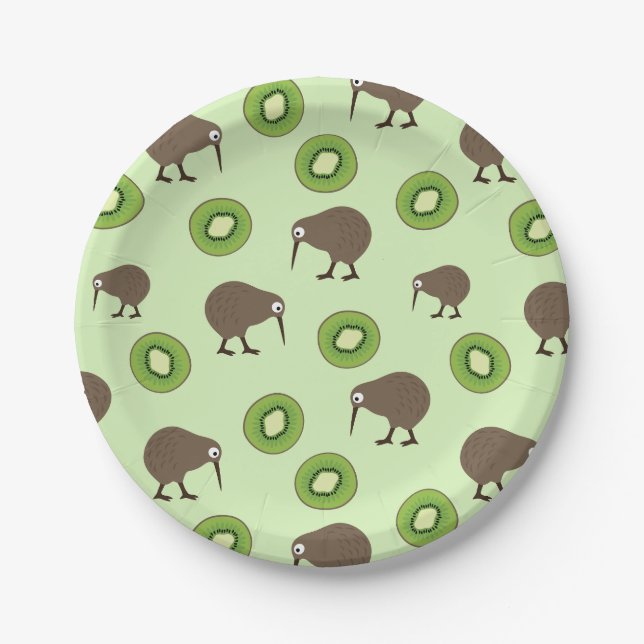 Kiwi Pappteller (Vorderseite)