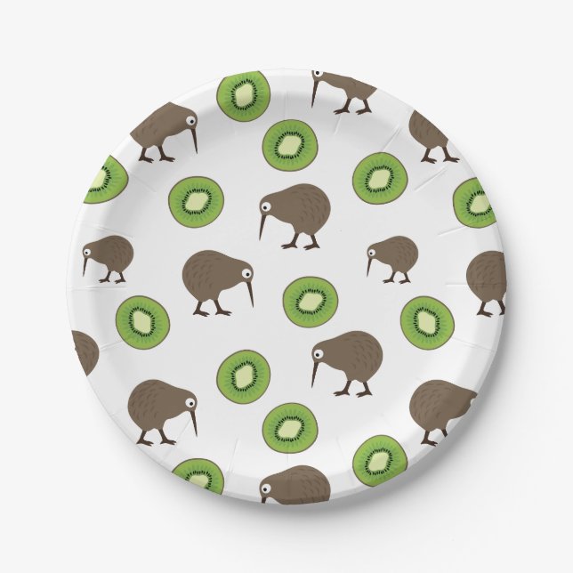 Kiwi Pappteller (Vorderseite)