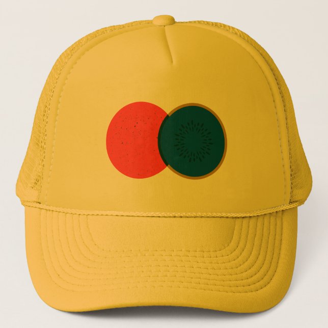 Kiwi Peaces Truckerkappe (Vorderseite)