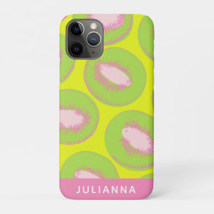Kiwi Pop Art Frucht Chartreuse Pink Personalisiert Case-Mate iPhone Hülle