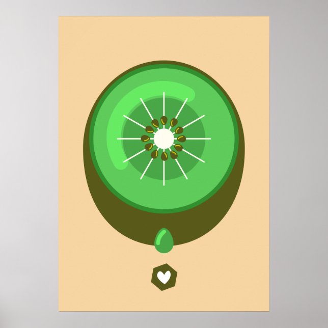 Kiwi-Poster Poster (Vorne)