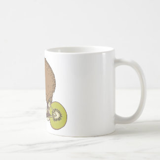 Kiwi-Reitfahrrad mit Kiwi-Rädern Kaffeetasse