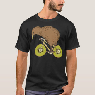 Kiwi Riding Bike With T-Shirt