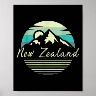 Kiwi Rugby Neuseeland Land Geschenk Neuseeland Poster