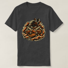 Kiwi Schatten-Ninja — Lustige Frucht Dunkler Ninja T-Shirt