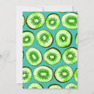 Kiwi-Scheiben auf Türkis