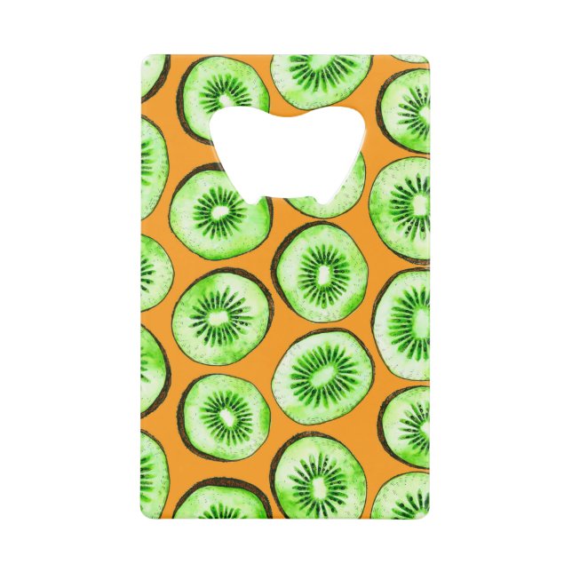 Kiwi-Scheiben Geldbeutel Flaschenöffner (Vorderseite)