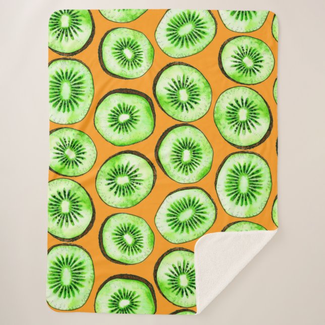 Kiwi-Scheiben Sherpadecke (Vorderseite)