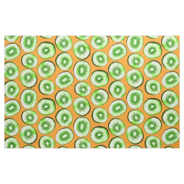 Kiwi-Scheiben Stoff (Fat Quarter (45,7 x 55,9 cm))