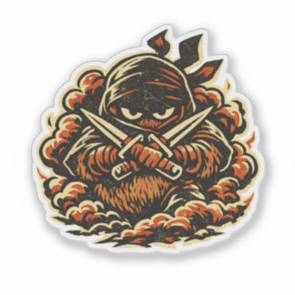 Kiwi Shadow Ninja — Lustiges Frucht Dunkel Ninja V Aufkleber