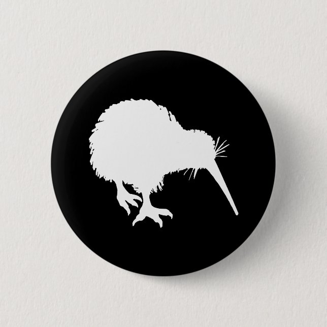 Kiwi Silhouette Button (Vorderseite)