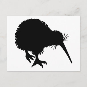 Kiwi Silhouette Postkarte