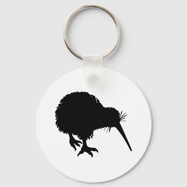 Kiwi Silhouette Schlüsselanhänger (Vorderseite)