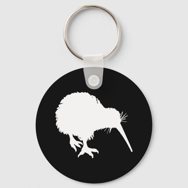 Kiwi Silhouette Schlüsselanhänger (Vorderseite)