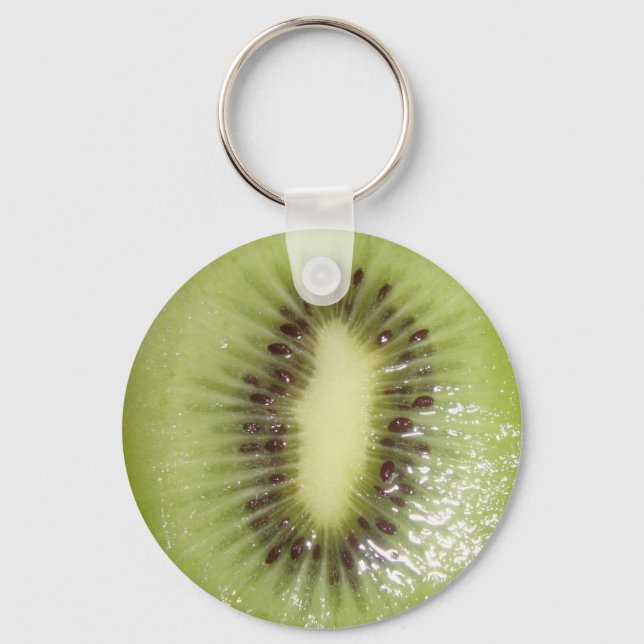 Kiwi Slice Foto Schlüsselanhänger (Vorderseite)