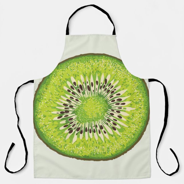 Kiwi Slice-Illustrationsmuster Schürze (Vorderseite)