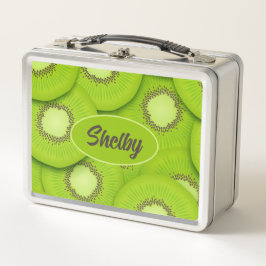 Kiwi Slices Metal Lunch Box