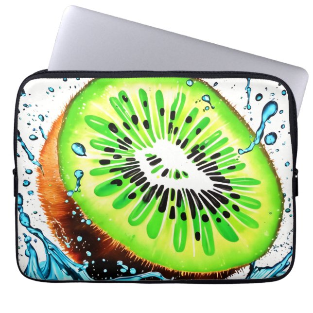 Kiwi Splash of Freshness Laptopschutzhülle (Vorderseite)