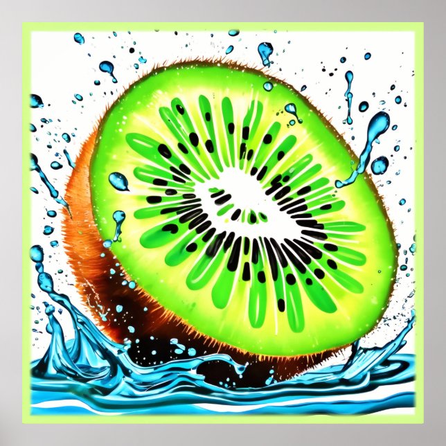 Kiwi Splash of Freshness Poster (Vorne)