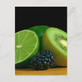 Kiwi und Limon Postkarte