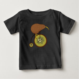 Kiwi-Vogel fährt Fahrrad Baby T-shirt