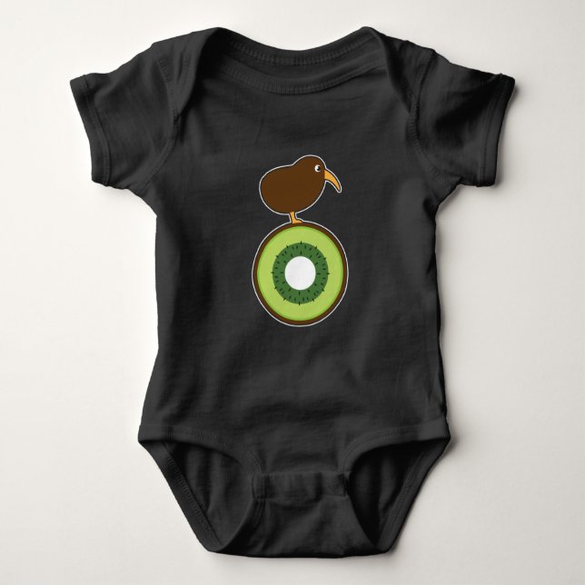 Kiwi-Vogel-lustiges Kiwi-Geschenk Baby Strampler (Vorderseite)
