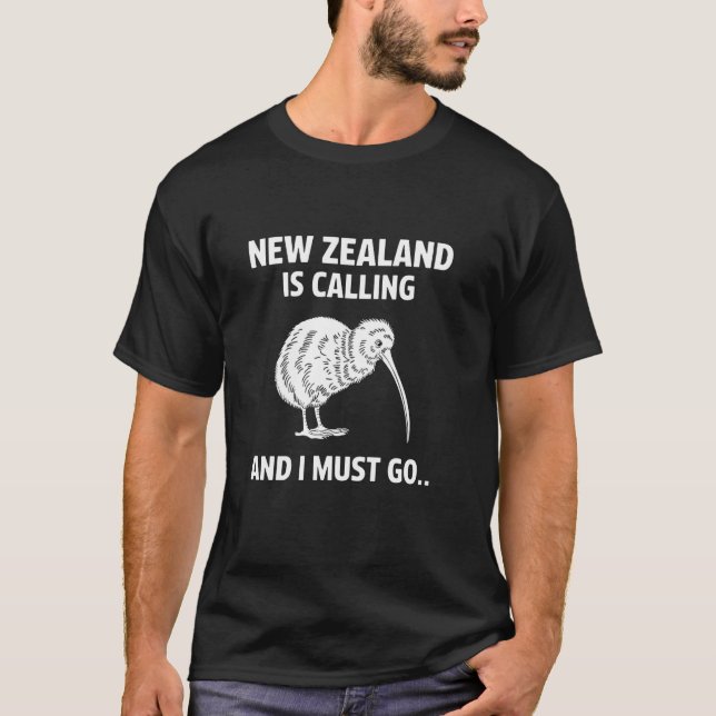 Kiwi-Vogel Neuseeland T-Shirt (Vorderseite)