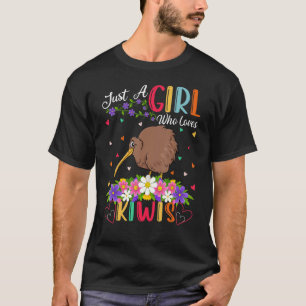 Kiwi-Vogel Nur Ein Mädchen Das Kiwis Liebt T-Shirt