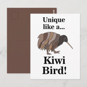 Kiwi-Vogel Postkarte