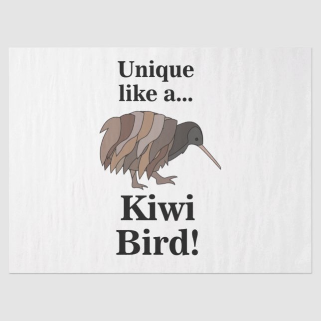 Kiwi-Vogel Seidenpapier (Vorderseite)