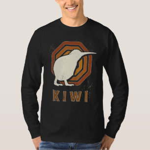 Kiwi-Vogel Vintage Retro Klassisches Tier Liebe T-Shirt