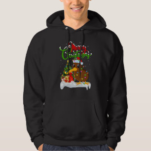 Kiwi-Vogel-Weihnachtsdekorationen Santa Kiwi-Vogel Hoodie