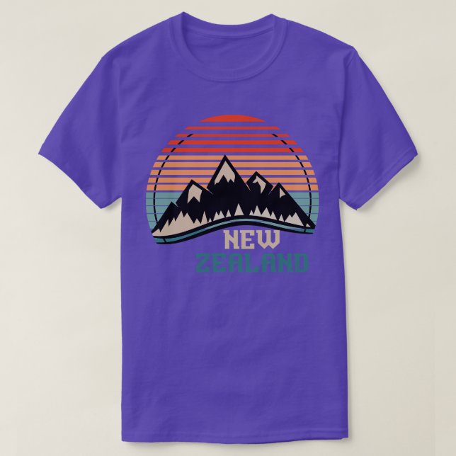 Kiwi Wandergeschenk Backpacker Neuseeland T-Shirt (Design vorne)