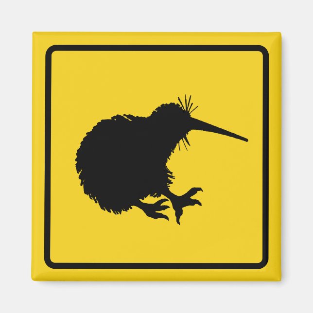 Kiwi Warning Magnet (Vorne)