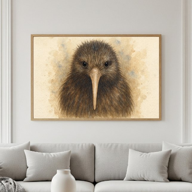 Kiwi Watercolor Portrait Poster (Von Creator hochgeladen)