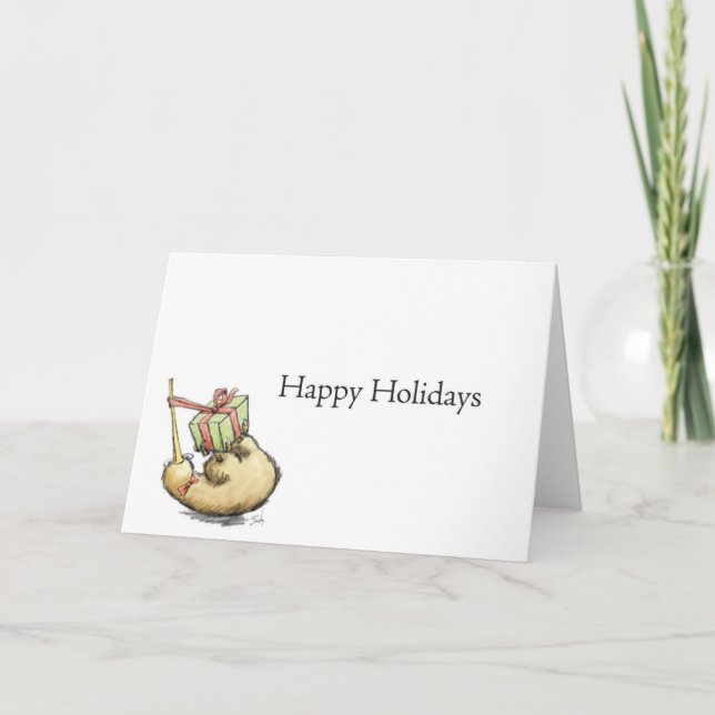 Kiwi-Weihnachtskarte Feiertagskarte (Vorderseite)