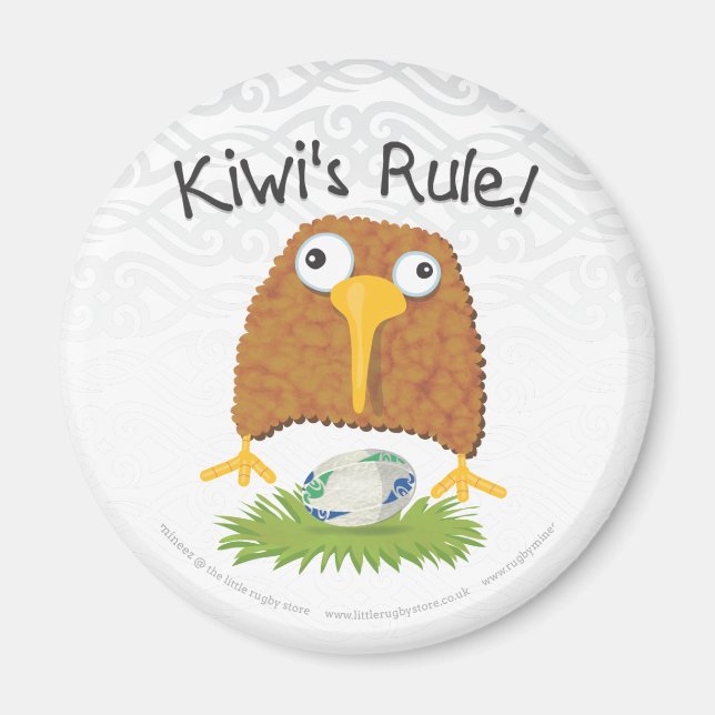 "Kiwis Regel" Rugby-Kühlschrankmagnet Magnet (Vorne)