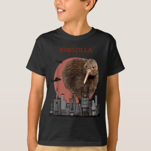 Kiwizilla Lustiger Kiwi _ Neuseeland Vogelliebhabe T-Shirt