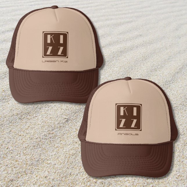 Kizz Kizomba Dance Logo Cappie brauner Hut Truckerkappe (Von Creator hochgeladen)