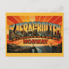 Kjeragbolten Norwegen Ikonischer Felsbrocken Postkarte