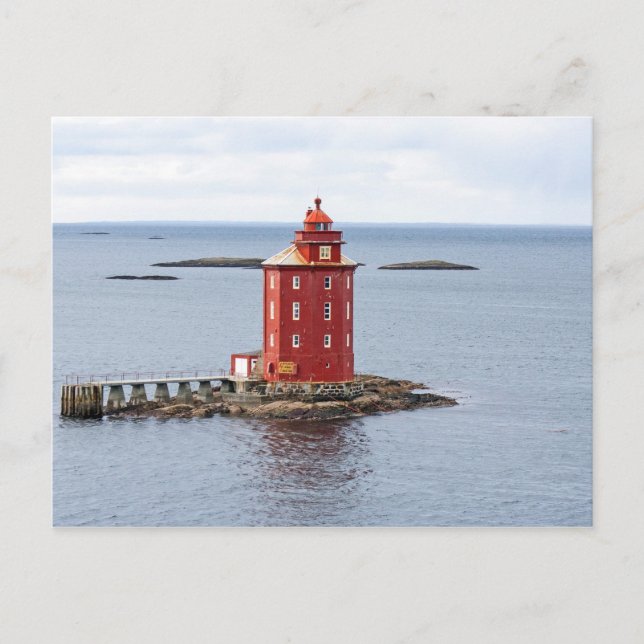 Kjeungskjaer Lighthouse, Norwegen Postkarte (Vorderseite)