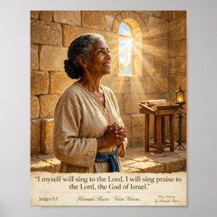 KJV Bibel-Debora-Lied Richter 5:3 Poster