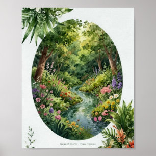 KJV Bibel-Garten Eden - Genesis 2:8 Wandkunst Poster